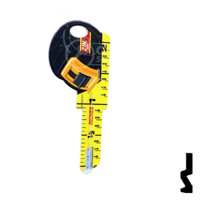 Key Shapes -TAPE MEASURE- Schlage SC1 Key Residential-Commercial Key Lucky Line