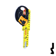 Key Shapes -TAPE MEASURE- Schlage SC1 Key Residential-Commercial Key Lucky Line