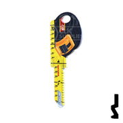 Key Shapes -TAPE MEASURE- Schlage SC1 Key Residential-Commercial Key Lucky Line