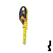 Key Shapes -TAPE MEASURE- Schlage SC1 Key Residential-Commercial Key Lucky Line