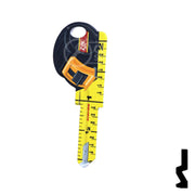 Key Shapes -TAPE MEASURE- Schlage SC1 Key Residential-Commercial Key Lucky Line