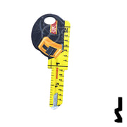 Key Shapes -TAPE MEASURE- Schlage SC1 Key Residential-Commercial Key Lucky Line