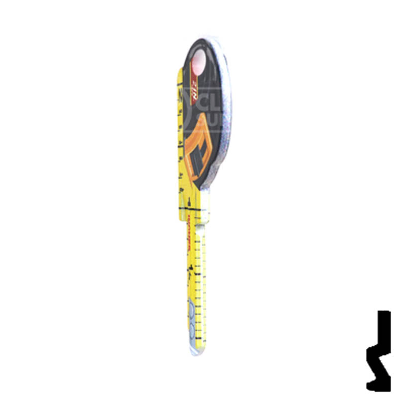 Key Shapes -TAPE MEASURE- Schlage SC1 Key Residential-Commercial Key Lucky Line