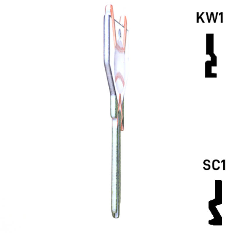 Krafty Keys: Baseball - Choose Keyway (SC1,KW1,10,WR5) Residential-Commercial Key Hudson-ESP-HPC