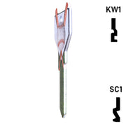 Krafty Keys: Baseball - Choose Keyway (SC1,KW1,10,WR5) Residential-Commercial Key Hudson-ESP-HPC