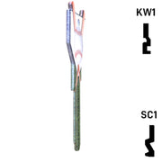 Krafty Keys: Baseball - Choose Keyway (SC1,KW1,10,WR5) Residential-Commercial Key Hudson-ESP-HPC