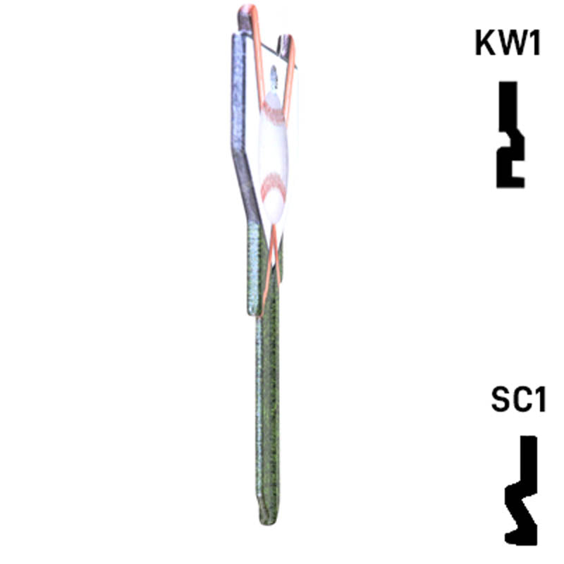 Krafty Keys: Baseball - Choose Keyway (SC1,KW1,10,WR5) Residential-Commercial Key Hudson-ESP-HPC