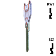 Krafty Keys: Baseball - Choose Keyway (SC1,KW1,10,WR5) Residential-Commercial Key Hudson-ESP-HPC