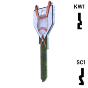 Krafty Keys: Baseball - Choose Keyway (SC1,KW1,10,WR5) Residential-Commercial Key Hudson-ESP-HPC