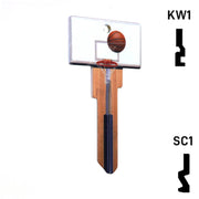 Krafty Keys: Basketball - Choose Keyway (SC1,KW1,10,WR5) Residential-Commercial Key Hudson-ESP-HPC