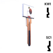 Krafty Keys: Basketball - Choose Keyway (SC1,KW1,10,WR5) Residential-Commercial Key Hudson-ESP-HPC