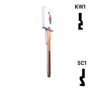 Krafty Keys: Basketball - Choose Keyway (SC1,KW1,10,WR5) Residential-Commercial Key Hudson-ESP-HPC