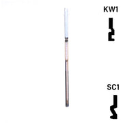 Krafty Keys: Basketball - Choose Keyway (SC1,KW1,10,WR5) Residential-Commercial Key Hudson-ESP-HPC