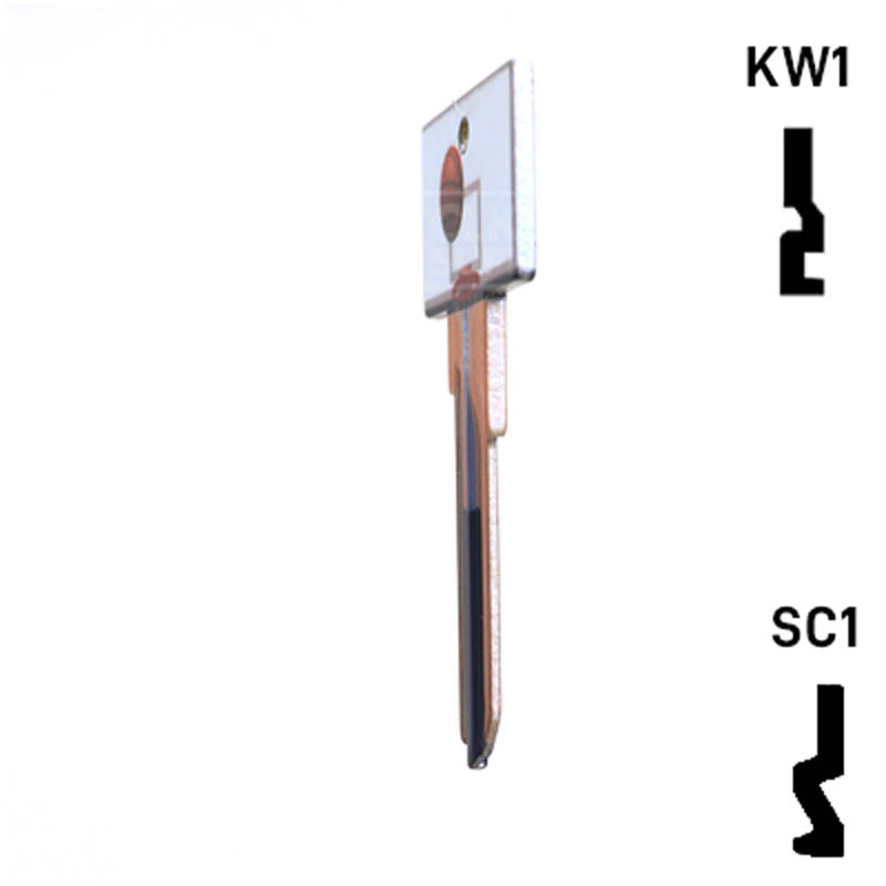 Krafty Keys: Basketball - Choose Keyway (SC1,KW1,10,WR5) Residential-Commercial Key Hudson-ESP-HPC
