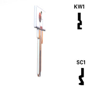 Krafty Keys: Basketball - Choose Keyway (SC1,KW1,10,WR5) Residential-Commercial Key Hudson-ESP-HPC