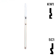 Krafty Keys: Basketball - Choose Keyway (SC1,KW1,10,WR5) Residential-Commercial Key Hudson-ESP-HPC