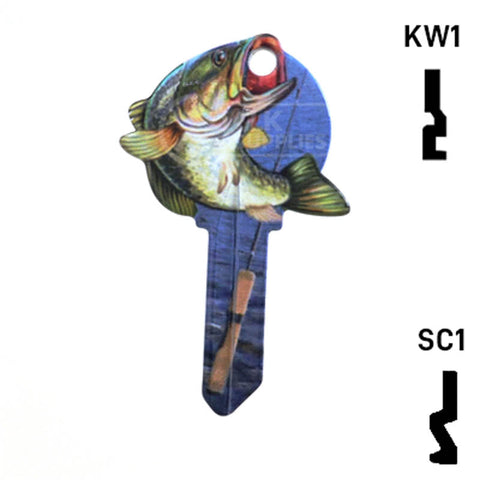 Krafty Keys: Fishing - Choose Keyway (SC1,KW1,10,WR5) Residential-Commercial Key Hudson-ESP-HPC