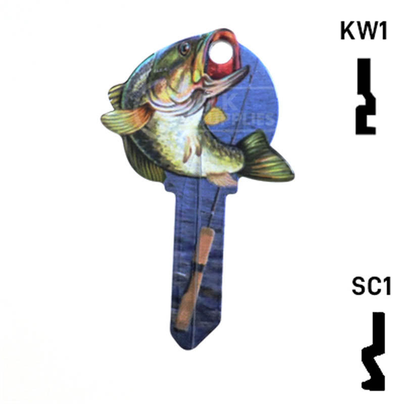 Krafty Keys: Fishing - Choose Keyway (SC1,KW1,10,WR5) Residential-Commercial Key Hudson-ESP-HPC
