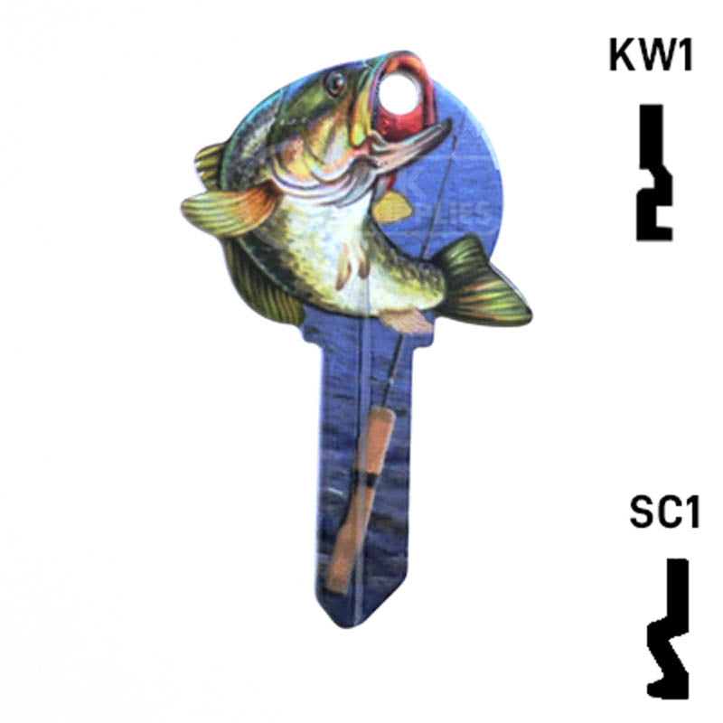 Krafty Keys: Fishing - Choose Keyway (SC1,KW1,10,WR5) Residential-Commercial Key Hudson-ESP-HPC