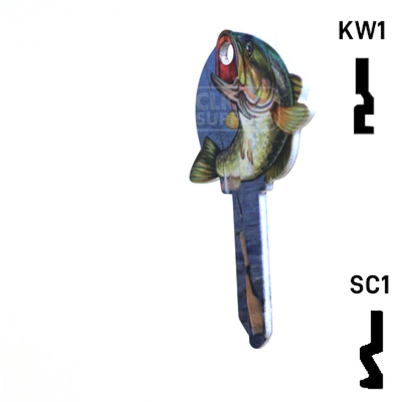 Krafty Keys: Fishing - Choose Keyway (SC1,KW1,10,WR5) Residential-Commercial Key Hudson-ESP-HPC