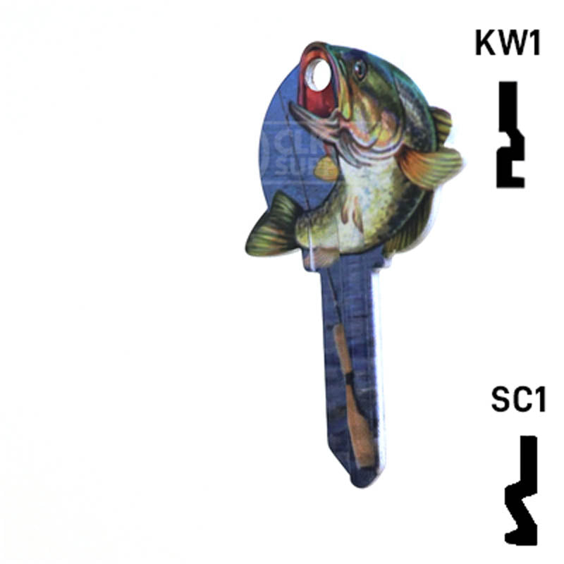 Krafty Keys: Fishing - Choose Keyway (SC1,KW1,10,WR5) Residential-Commercial Key Hudson-ESP-HPC