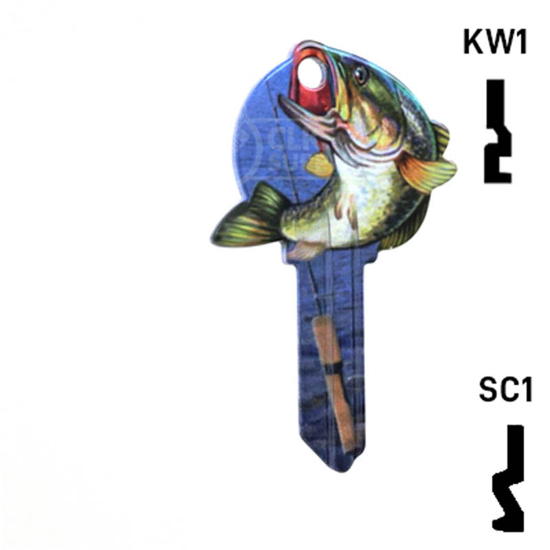 Krafty Keys: Fishing - Choose Keyway (SC1,KW1,10,WR5) Residential-Commercial Key Hudson-ESP-HPC