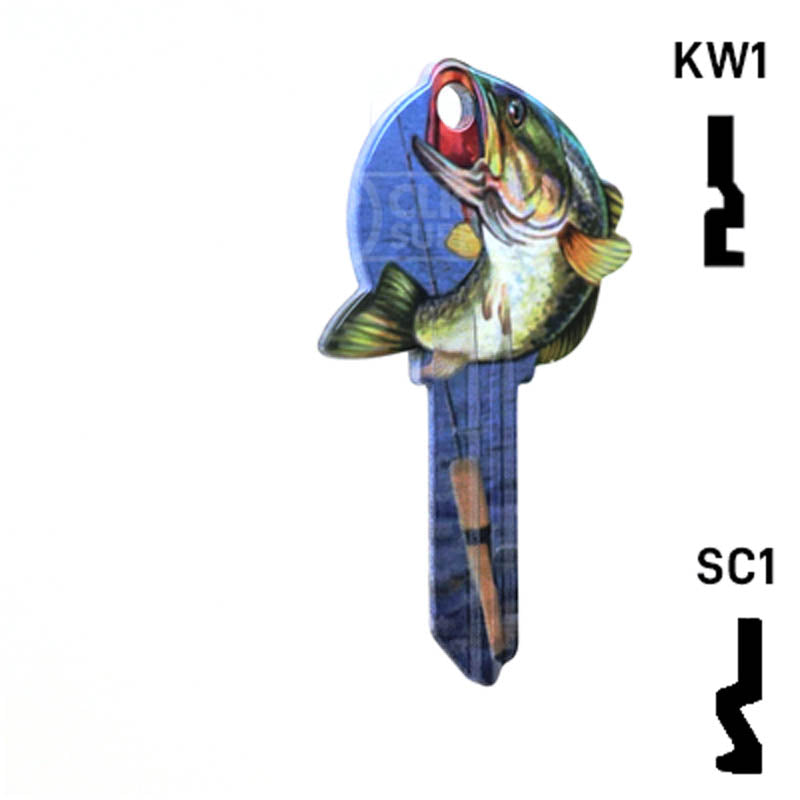 Krafty Keys: Fishing - Choose Keyway (SC1,KW1,10,WR5) Residential-Commercial Key Hudson-ESP-HPC