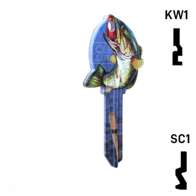Krafty Keys: Fishing - Choose Keyway (SC1,KW1,10,WR5) Residential-Commercial Key Hudson-ESP-HPC