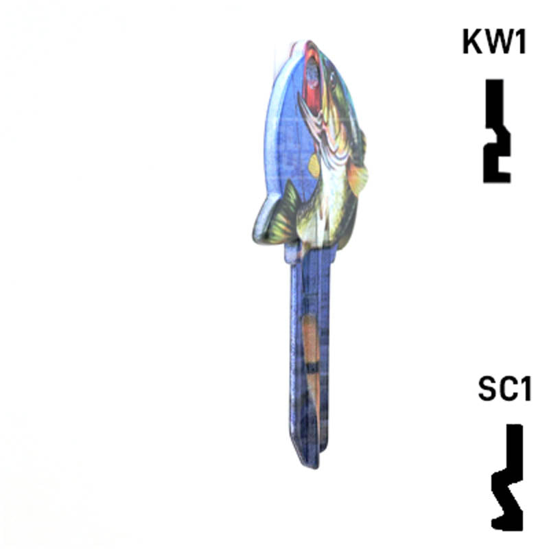 Krafty Keys: Fishing - Choose Keyway (SC1,KW1,10,WR5) Residential-Commercial Key Hudson-ESP-HPC
