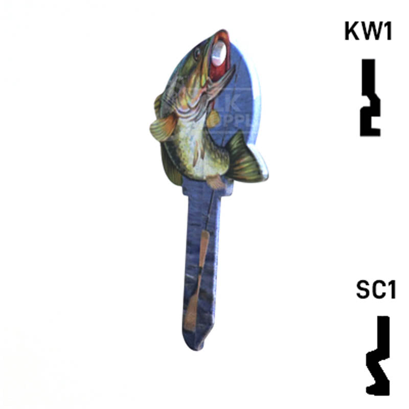 Krafty Keys: Fishing - Choose Keyway (SC1,KW1,10,WR5) Residential-Commercial Key Hudson-ESP-HPC