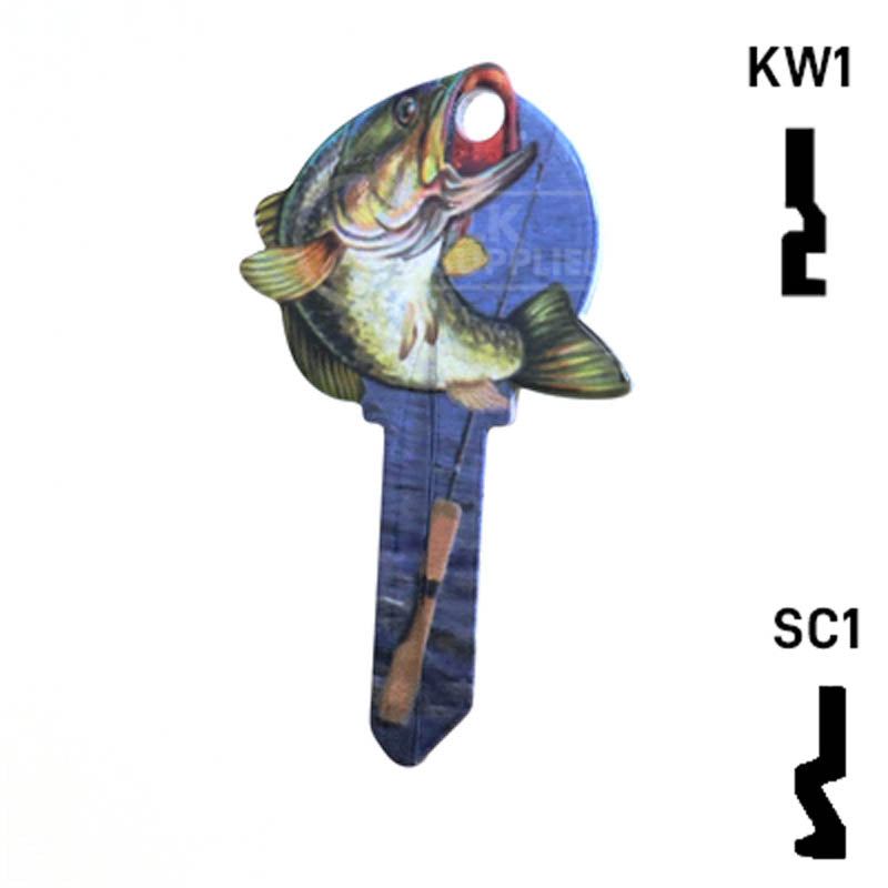 Krafty Keys: Fishing - Choose Keyway (SC1,KW1,10,WR5) Residential-Commercial Key Hudson-ESP-HPC