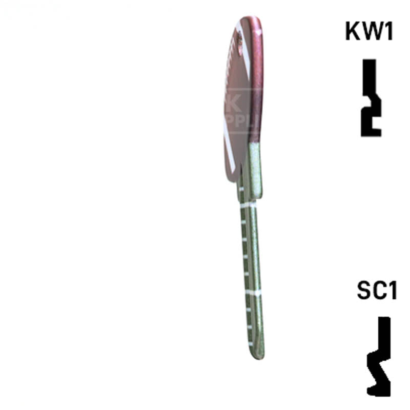 Krafty Keys: Football - Choose Keyway (SC1,KW1,10,WR5) Residential-Commercial Key Hudson-ESP-HPC