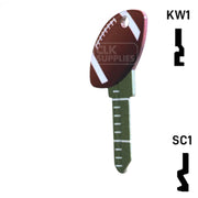 Krafty Keys: Football - Choose Keyway (SC1,KW1,10,WR5) Residential-Commercial Key Hudson-ESP-HPC