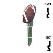 Krafty Keys: Football - Choose Keyway (SC1,KW1,10,WR5) Residential-Commercial Key Hudson-ESP-HPC