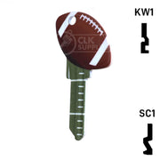 Krafty Keys: Football - Choose Keyway (SC1,KW1,10,WR5) Residential-Commercial Key Hudson-ESP-HPC