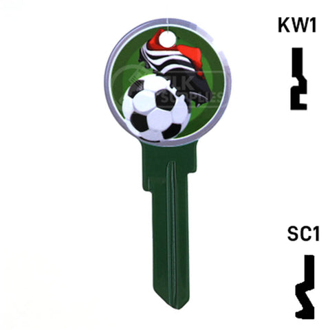 Krafty Keys: Soccer - Choose Keyway (SC1,KW1,10,WR5) Residential-Commercial Key Hudson-ESP-HPC