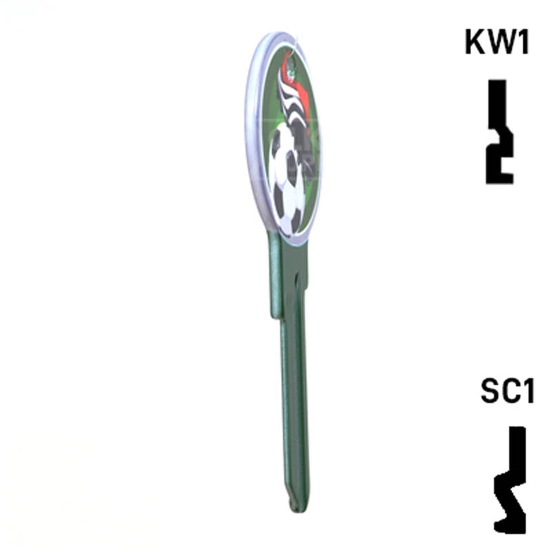 Krafty Keys: Soccer - Choose Keyway (SC1,KW1,10,WR5) Residential-Commercial Key Hudson-ESP-HPC