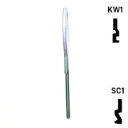 Krafty Keys: Soccer - Choose Keyway (SC1,KW1,10,WR5) Residential-Commercial Key Hudson-ESP-HPC