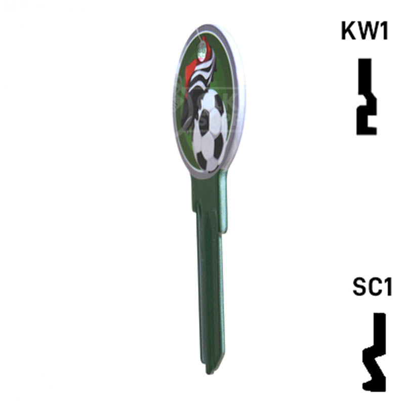 Krafty Keys: Soccer - Choose Keyway (SC1,KW1,10,WR5) Residential-Commercial Key Hudson-ESP-HPC