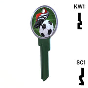 Krafty Keys: Soccer - Choose Keyway (SC1,KW1,10,WR5) Residential-Commercial Key Hudson-ESP-HPC