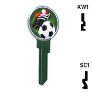 Krafty Keys: Soccer - Choose Keyway (SC1,KW1,10,WR5) Residential-Commercial Key Hudson-ESP-HPC