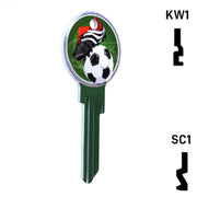 Krafty Keys: Soccer - Choose Keyway (SC1,KW1,10,WR5) Residential-Commercial Key Hudson-ESP-HPC