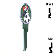 Krafty Keys: Soccer - Choose Keyway (SC1,KW1,10,WR5) Residential-Commercial Key Hudson-ESP-HPC