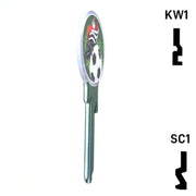 Krafty Keys: Soccer - Choose Keyway (SC1,KW1,10,WR5) Residential-Commercial Key Hudson-ESP-HPC