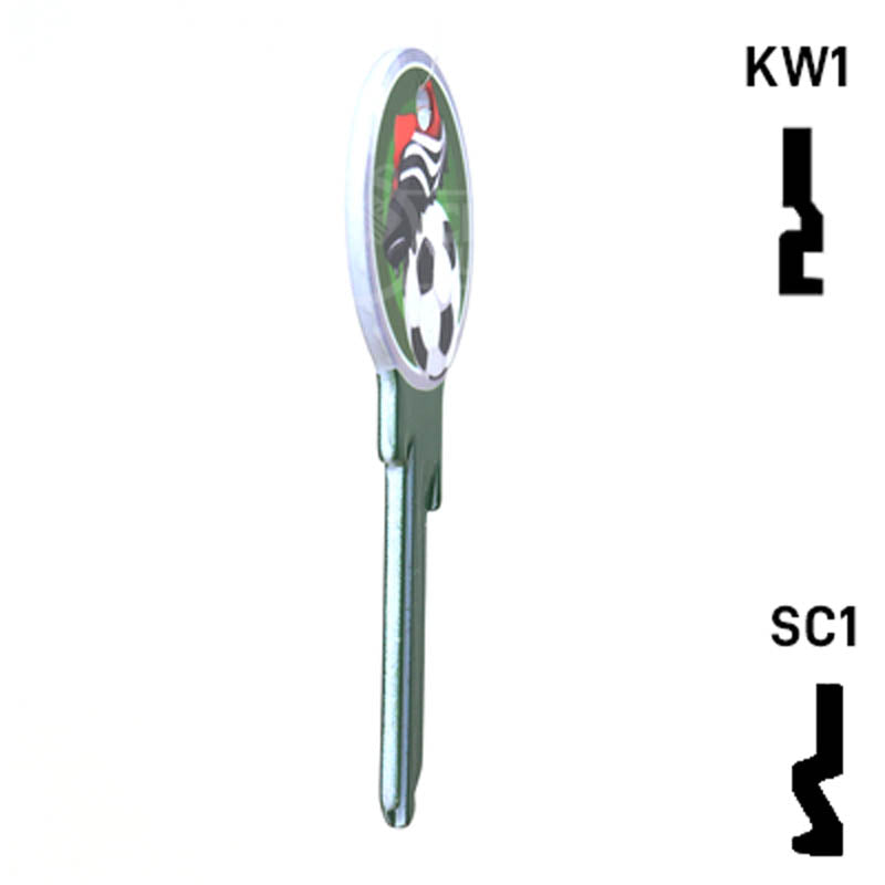 Krafty Keys: Soccer - Choose Keyway (SC1,KW1,10,WR5) Residential-Commercial Key Hudson-ESP-HPC