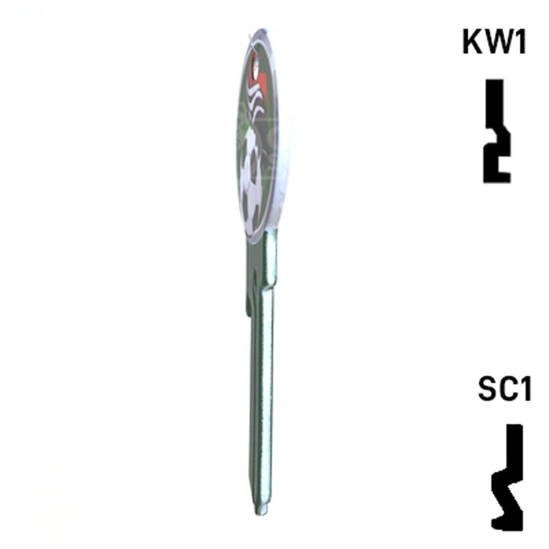 Krafty Keys: Soccer - Choose Keyway (SC1,KW1,10,WR5) Residential-Commercial Key Hudson-ESP-HPC