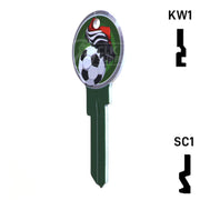 Krafty Keys: Soccer - Choose Keyway (SC1,KW1,10,WR5) Residential-Commercial Key Hudson-ESP-HPC