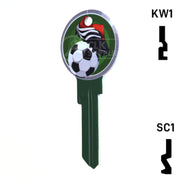 Krafty Keys: Soccer - Choose Keyway (SC1,KW1,10,WR5) Residential-Commercial Key Hudson-ESP-HPC