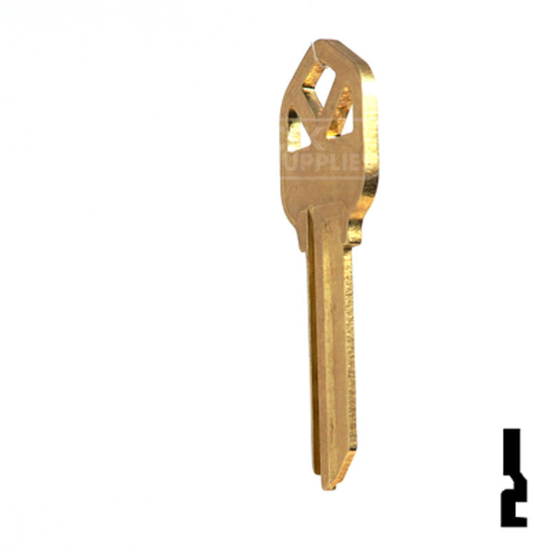 KW1, 1176 Kwikset Key Blank Residential-Commercial Key JMA USA