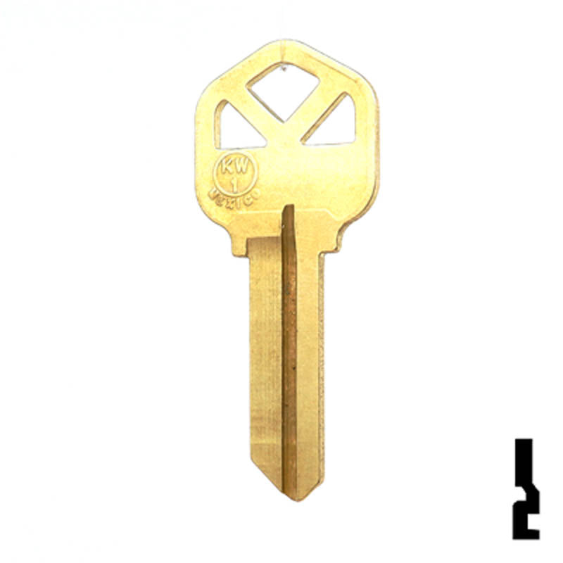 KW1, 1176 Kwikset Key Blank Residential-Commercial Key JMA USA